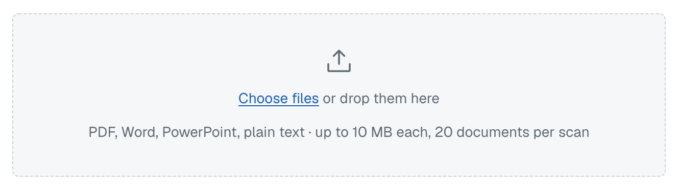 Choosing files