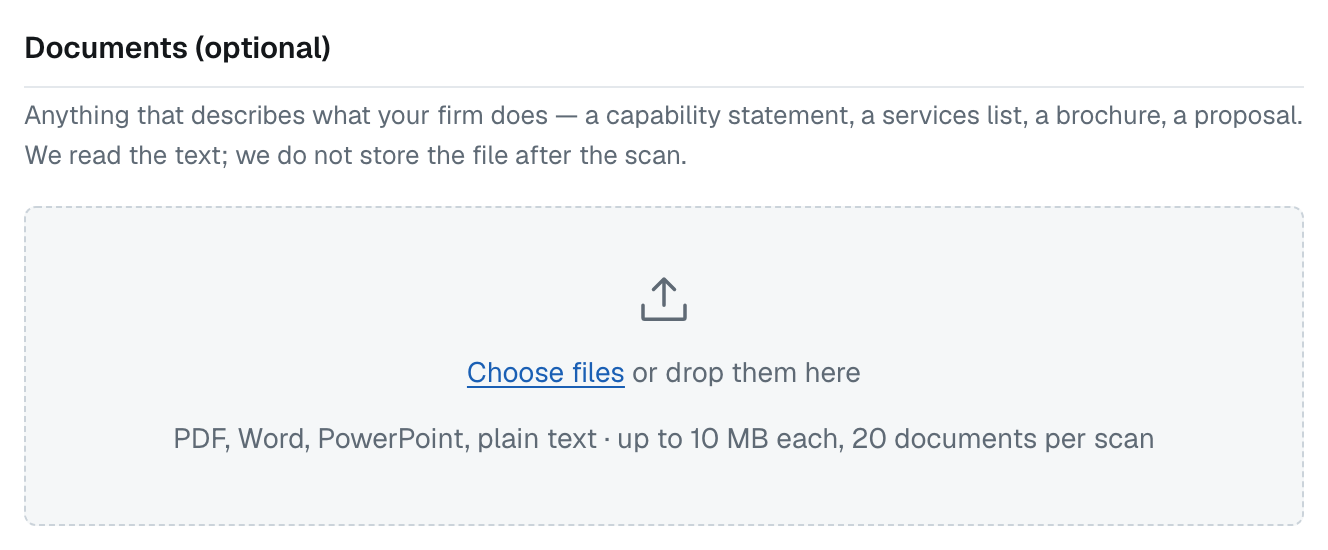 The Documents block