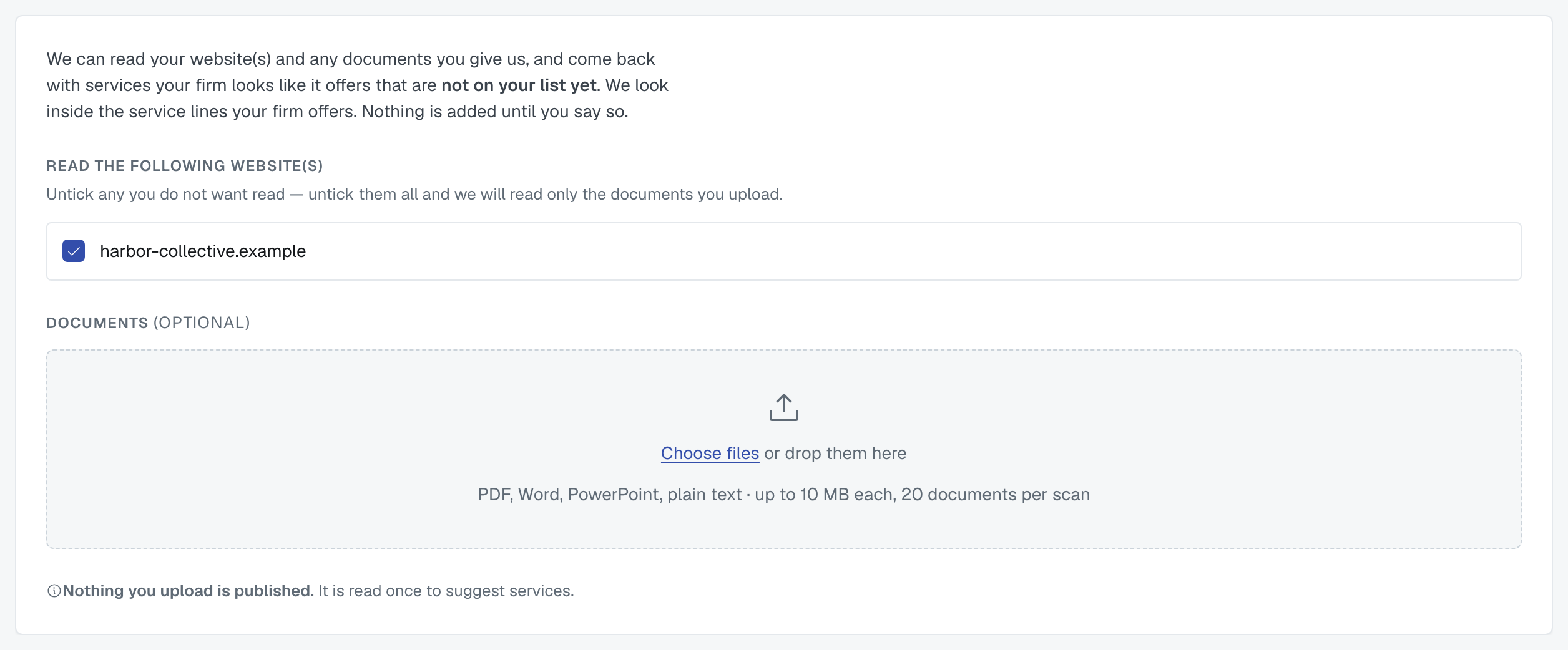 Find New Services with AI