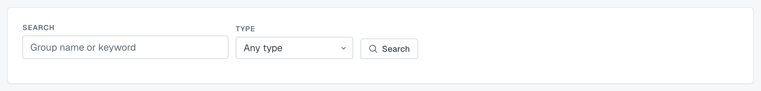 Browse public groups